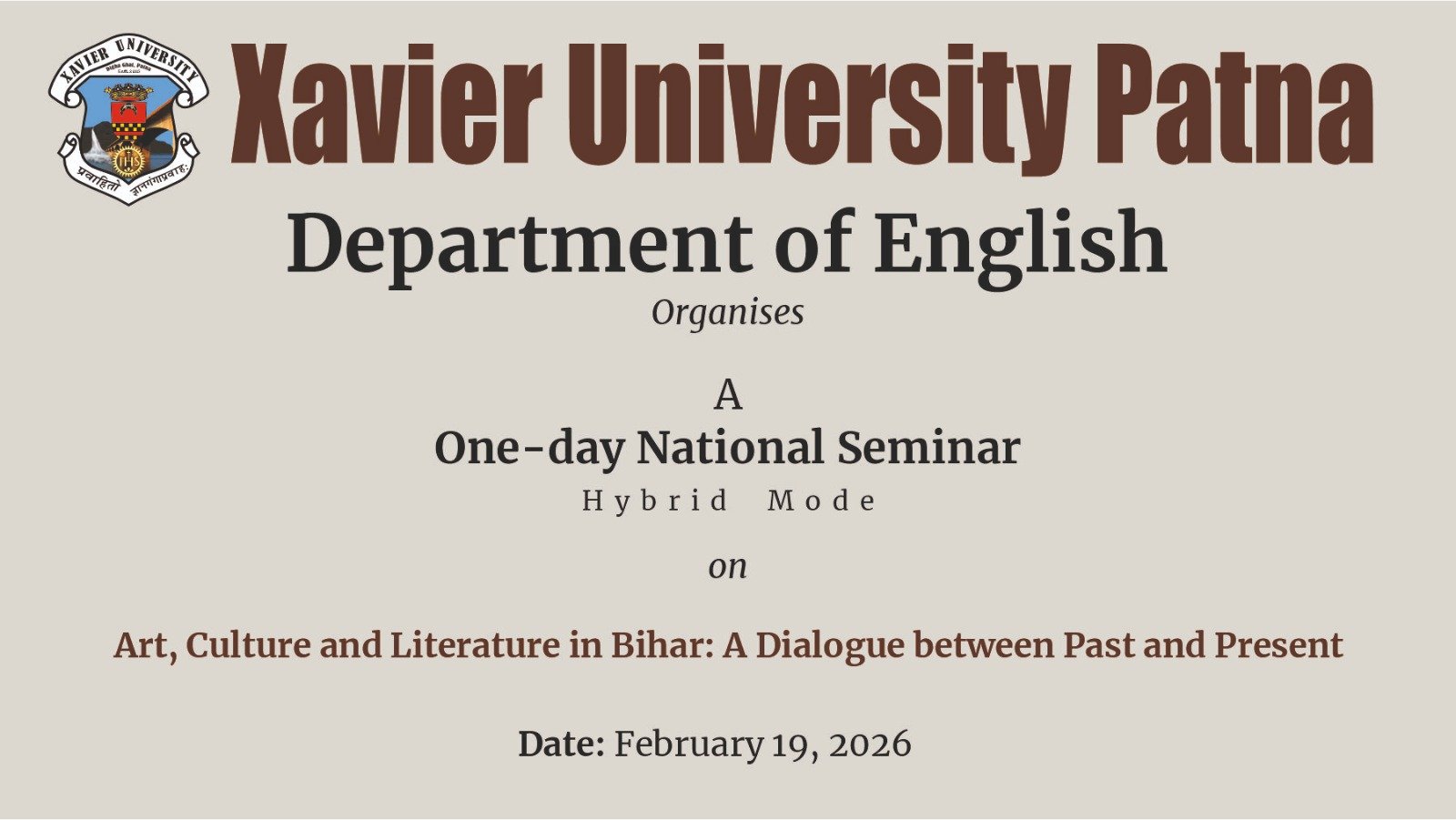 Seminar Brochure Poster